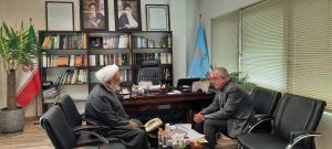 دیدار  مهندس سهرابی معاون مسکن و عمران شهری با نماینده ولی فقیه و رئیس شورای مرکزی در بنیاد مسکن انقلاب اسلامی